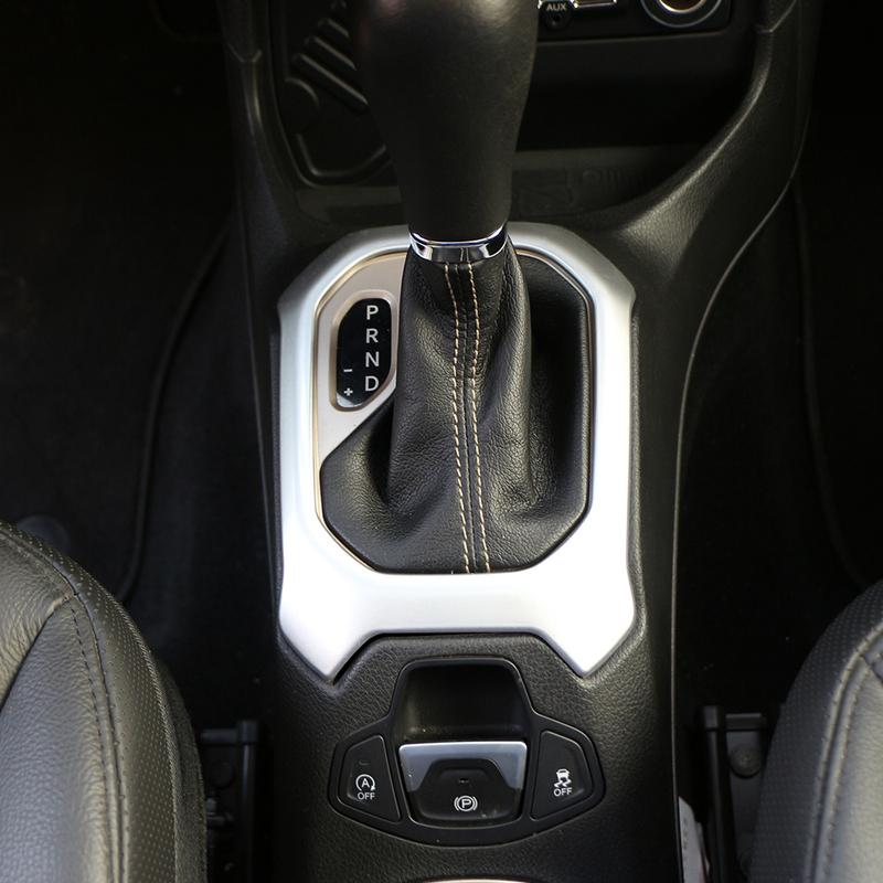 For Jeep Renegade 2015 - 2025 AT LHD Gear Shift Panel Cover Gear Shift Knob Decoration Sticker Trim Styling Interior Accessories