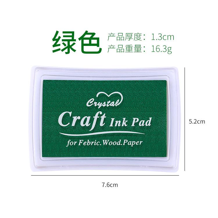 Gift Stationery Seal Companion Large Square Concave Waist 15color Monochrome Ink Pad Finger Painting Ink Pad Hand Account