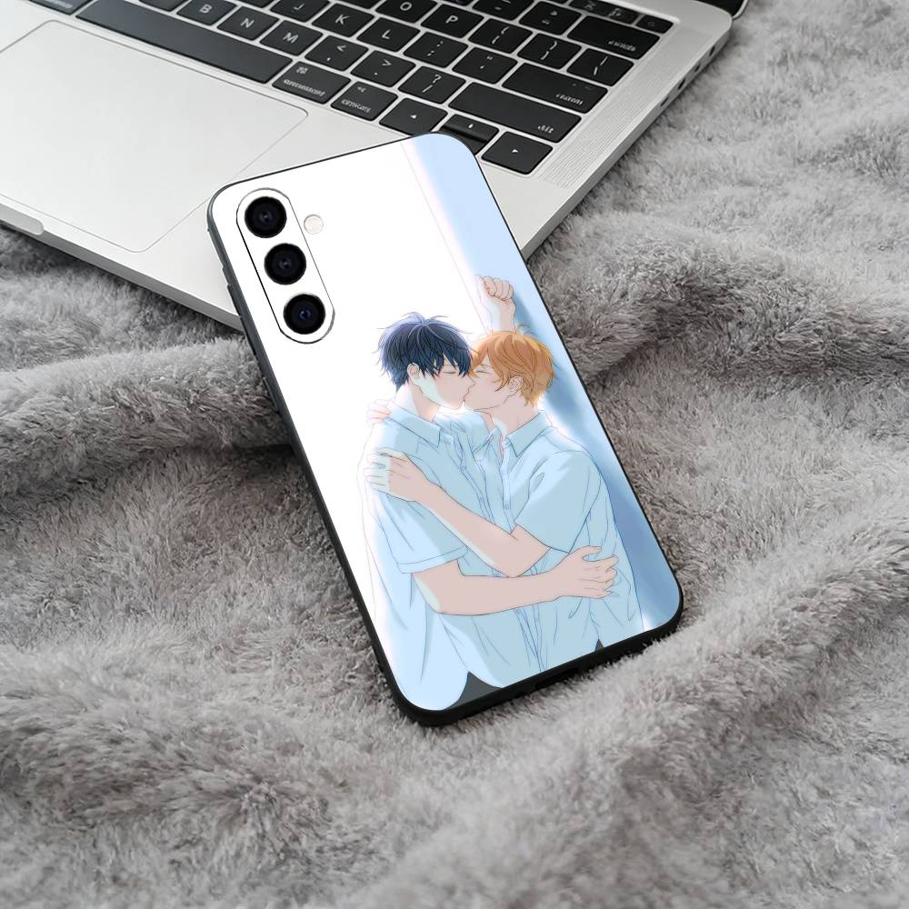 Given- BL- Anime Ritsuka Mafuyu Sato Soft Silicone phone Case for Samsung Galaxy A73/A71/A72/A70/A53/A52/A51 - Black