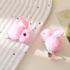 A Cute and Sweet Easter Bunny Hair Clips - Made of Feather Plush, Featuring A Warm 3D Bunny Design Suitable for Women