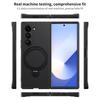 Carbon Fiber Leather Rotating Ring Bracket Phone Case for Samsung Galaxy Z Fold 6 5 4 Fold6 Fold5 Fold Protective Cover