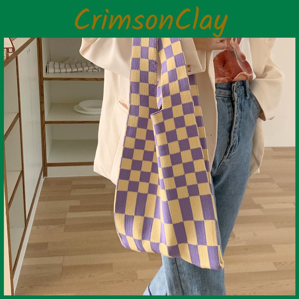 And Timeless Classy Vertical Checkered Tote Bag Perfect For Trendy Fashion Lovers And Everyday Essentials