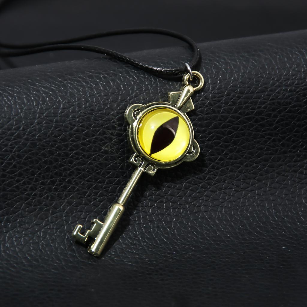 Anime The Owl House Necklace Retro Gold Color Eye Pendant Necklace for Women Men Jewelry Accessories