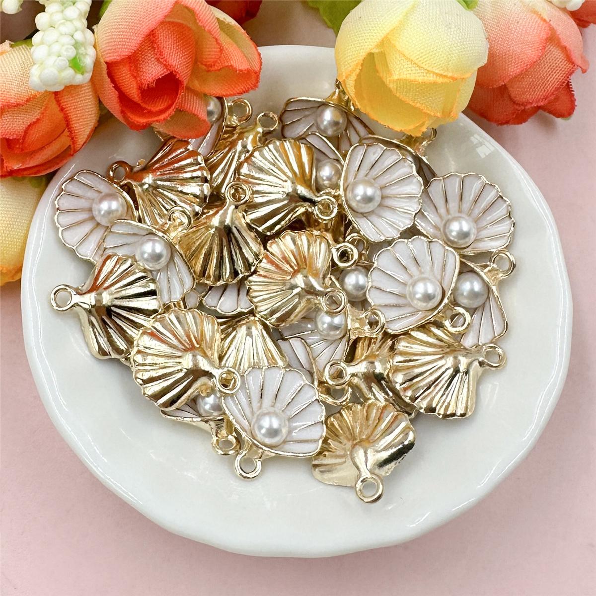 

Сплав 20cps 14,5 * 15,5 мм аксессуары ювелирные изделия жемчужная ракушка капающая масляная подвеска ручная работа серьги подвеска ожерелье 20cps about 14.5*15.5mm белый