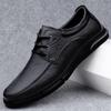 Genuine Leather Casual Shoes for Men Comfortable Anti-Slip Oxford Shoes Outdoor Lace-Up Sneakers Fashion Formal Dress Footwear