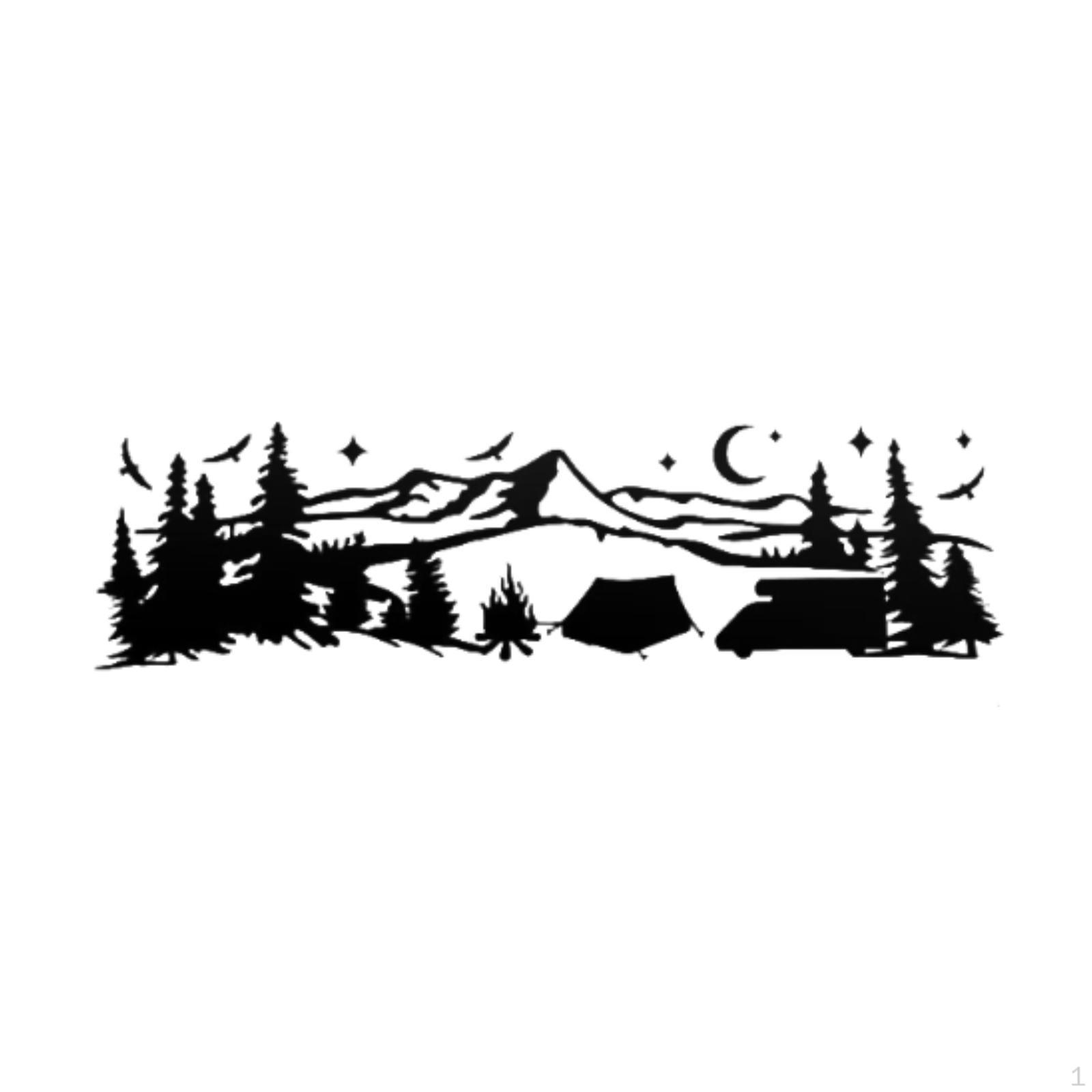 

Large Car Stickers Decals Hood Decor Vehicle Side for RV чёрный