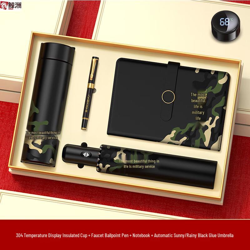 Xinjingzhou Military-Themed Insulated Travel Mug Souvenir Set