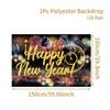 Happy New Year Theme Party Background Banner New Year Celebrate Family Party Decoration Photo Background Decoration