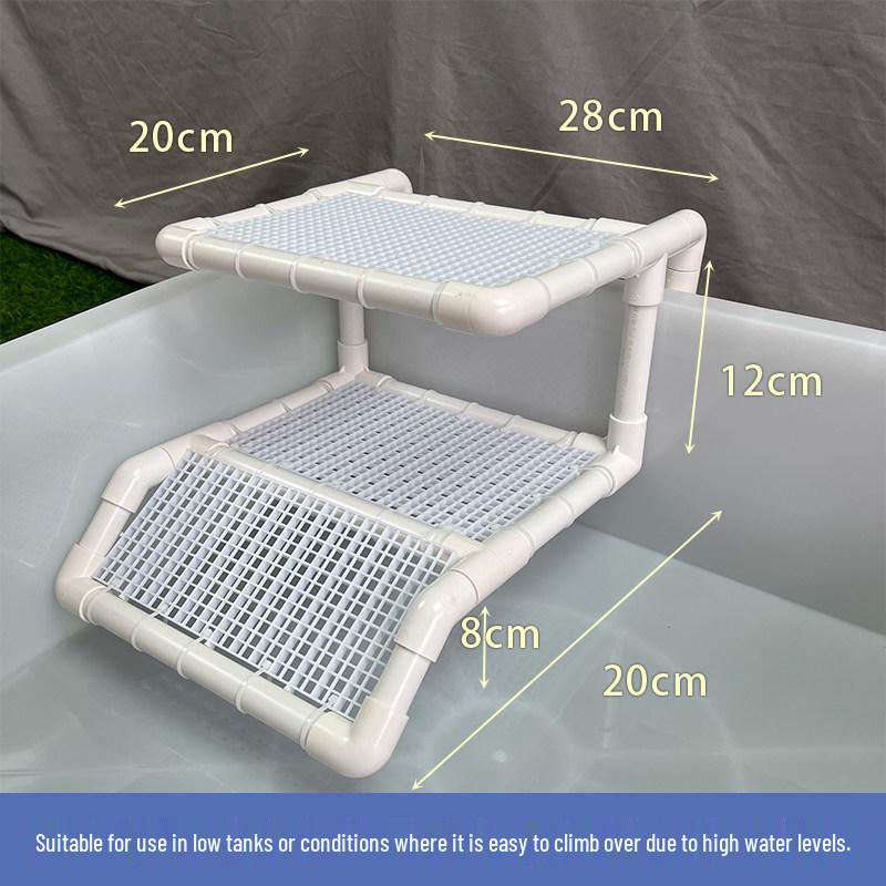 Turtle Sunbathing & Climbing Platform – Adjustable Handmade Floating Rest Area