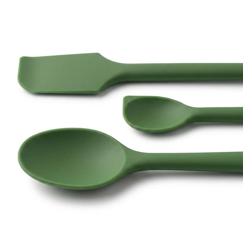 2/4Pcs Silicone Jam Spoon Scraper Heat Resistant Food Grade Non-Stick Kitchen Gadget for Baking Dessert Making