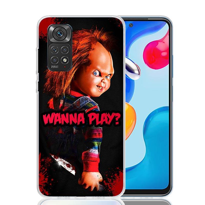 Chucky Child's Play Phone Case For Xiaomi Redmi Note 15 14 13 12S 12 Pro Plus 11S 11E 11 11T 10S 10 Art Soft Pattern Cover Redmi