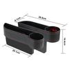 PU Leather Car Seat Gap Storage Box Universal Seat Gap Slit Box with Charging Hole Phone Bottle Keys Holder Box Auto Organizer.