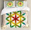Chakra Color Geometry Yoga Duvet Cover Bed Bedding Set Double Home Textile Quilt Cover Pillowcases Bedroom Bedding Set No Sheet
