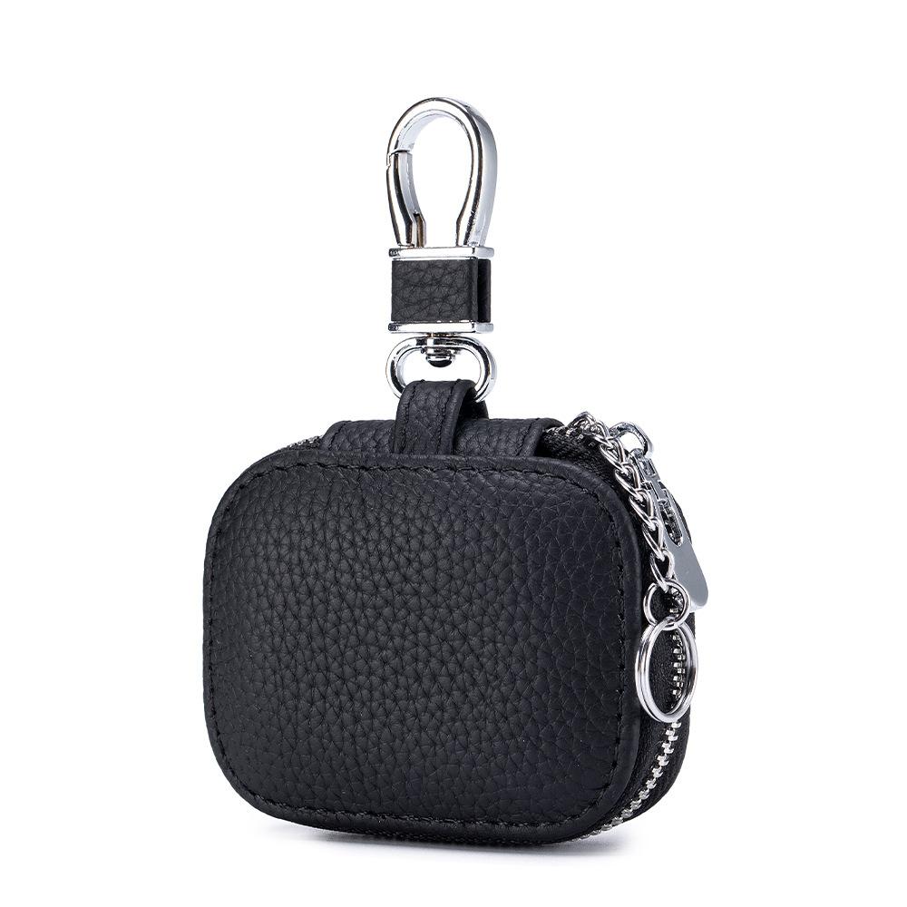 Genuine Leather Compact Key Wallets Waist Hanging Key Bag Bluetooth Earphone Protective Cover Keychain Waist Packs
