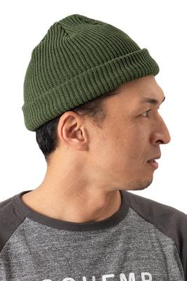 nakota Colunaline Organic Cotton Heavy Rib Short Watch Solid and One Size Fits Olive Cap, Color, Thick, Simple, Men's Women's, Autumn/Winter, All,