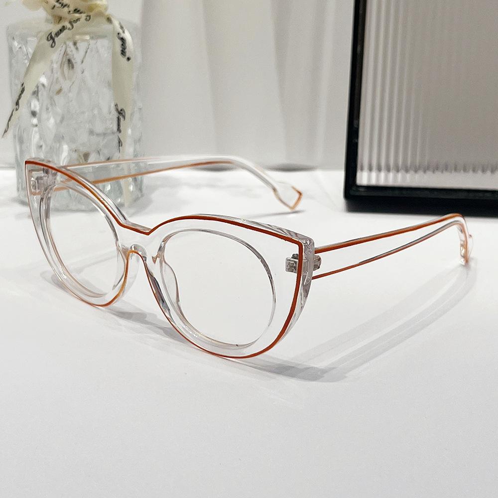 Cat Eye Flat Glasses Anti-Blue Women'S Glasses Frame Avant-Garde Glasses Frame Tide