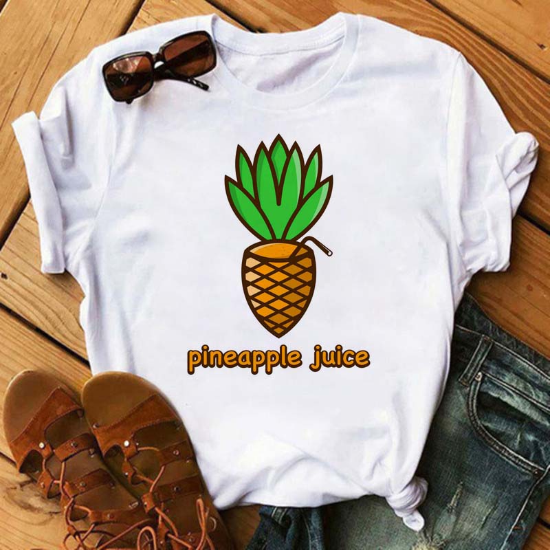 Maycaur Nové Kawaii Dámské Topy s Potiskem Ovoce Jahody Ležérní Dámské Krátkorukávové Streetwear Černé Trička Oversized s Kulatým Výstřihem