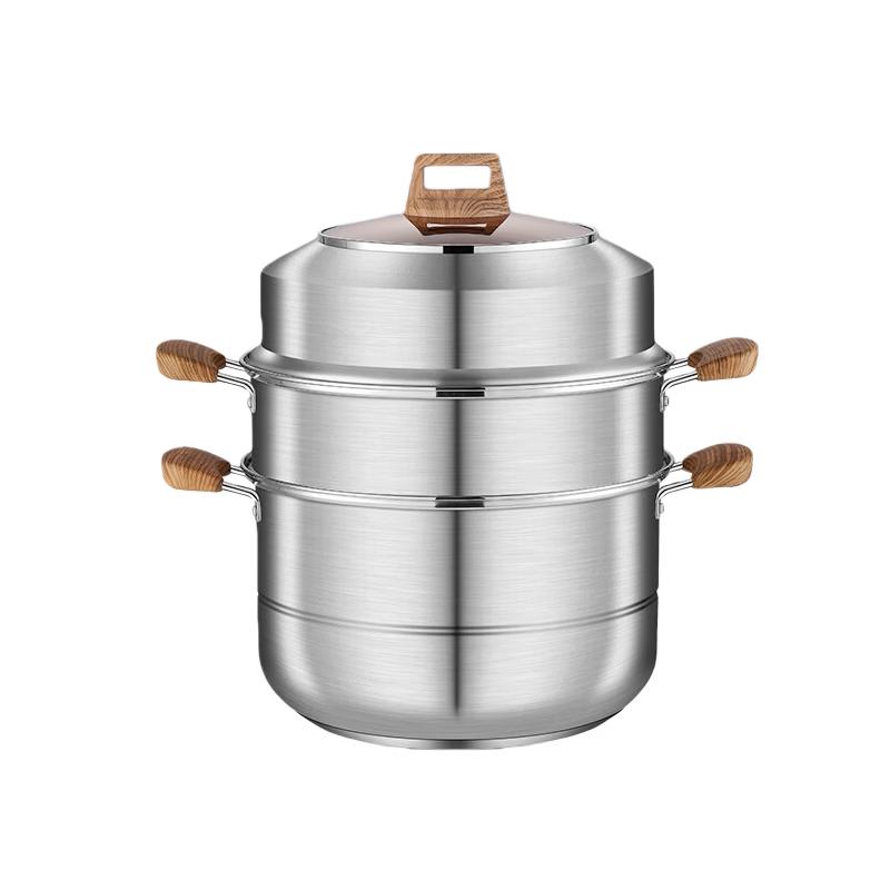 Shangheng 304 Stainless Steel Double Layer Steamer Pot