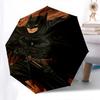 1pc Batman, Samurai Automatic Folding Umbrella - Compact 8-Rib Design, Durable Plastic & Iron1259L