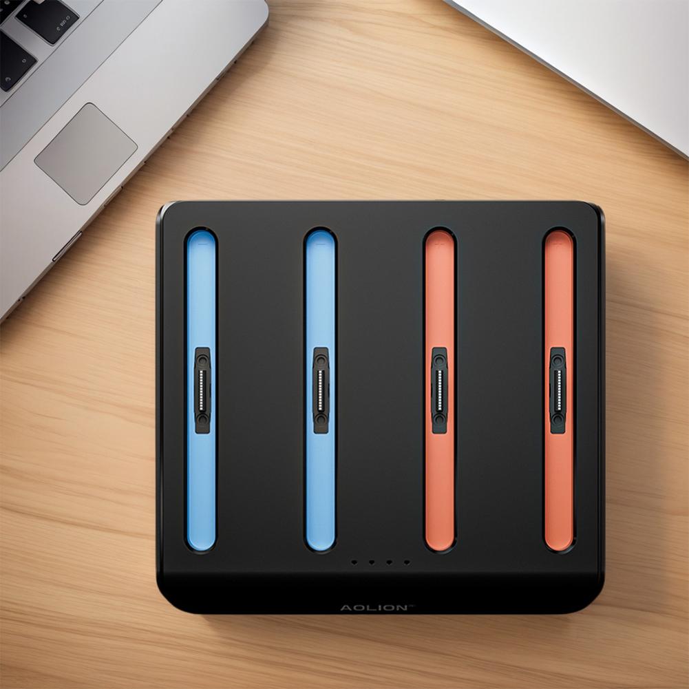 For Nintendo Switch 2 Controller Charger 4 In 1 Charging Dock Charger Stand Station For Switch2 Joy-Con With Indicator Light