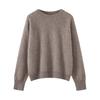 2026 Autumn/Winter Women's Loose Round Neck 100% Wool Long Sleeve Sweater