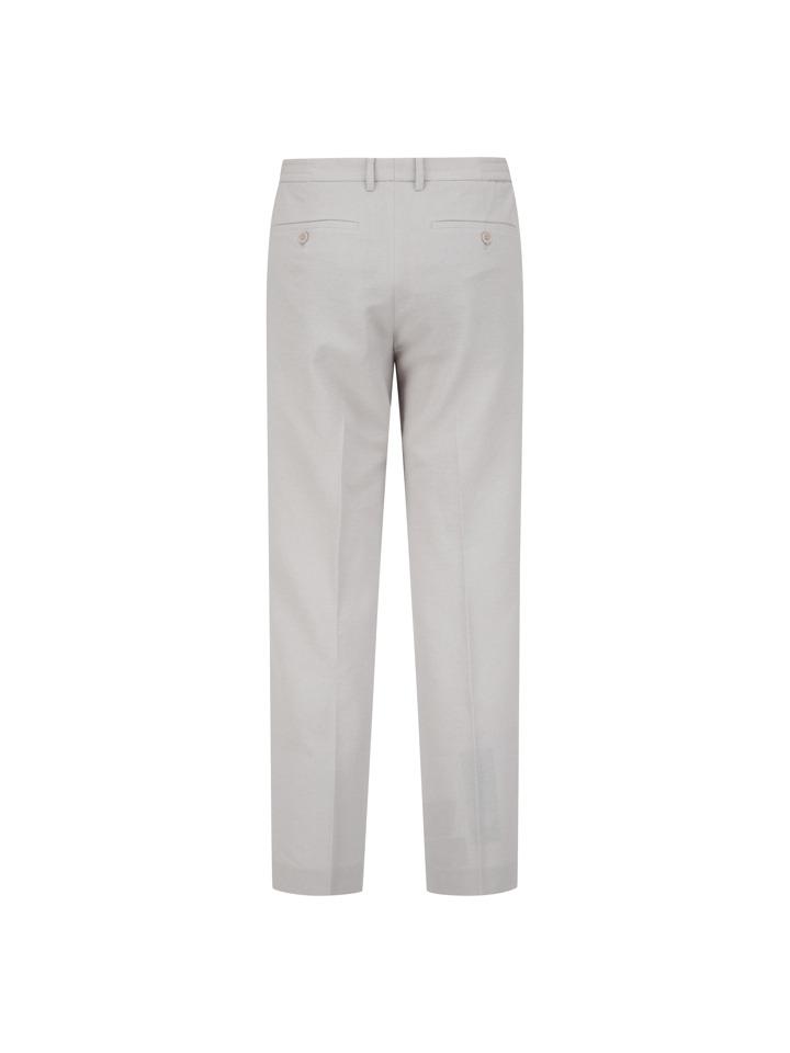 ZIOZIA Men'S Slub Linen-Like Tapered Fit Pants_Beige