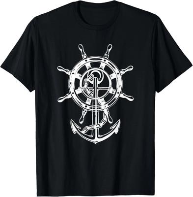 Anchor _ Rudder Cool Sailing Design Nautical Gift Men Women Gift Unisex T-Shirt