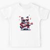 Rock Cat with Ukulele Kids T-Shirt