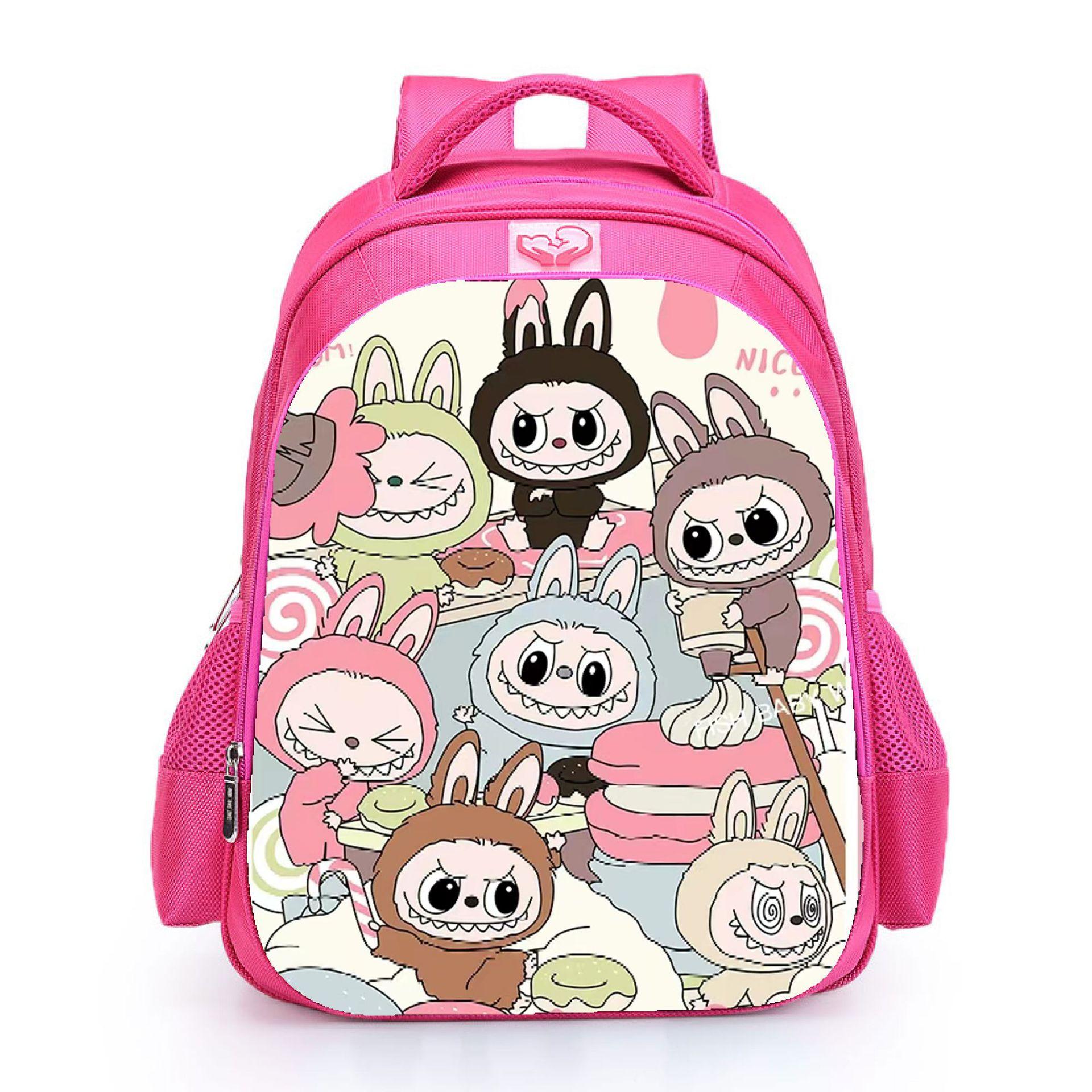 Школьный рюкзак 2024 студенческий полиэстеровый удобный рюкзак большой вместимости рюкзак женский Red Small