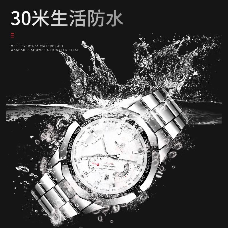 Movement Watch Men's Calendar Non-Mechanical Watch Large Dial