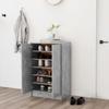 Day and Night - Day and Night Concrete Gray Engineered Wood Shoe Rack 60x35x92 Cm