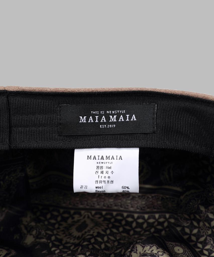 Maia Wool Baker Hat - Beige