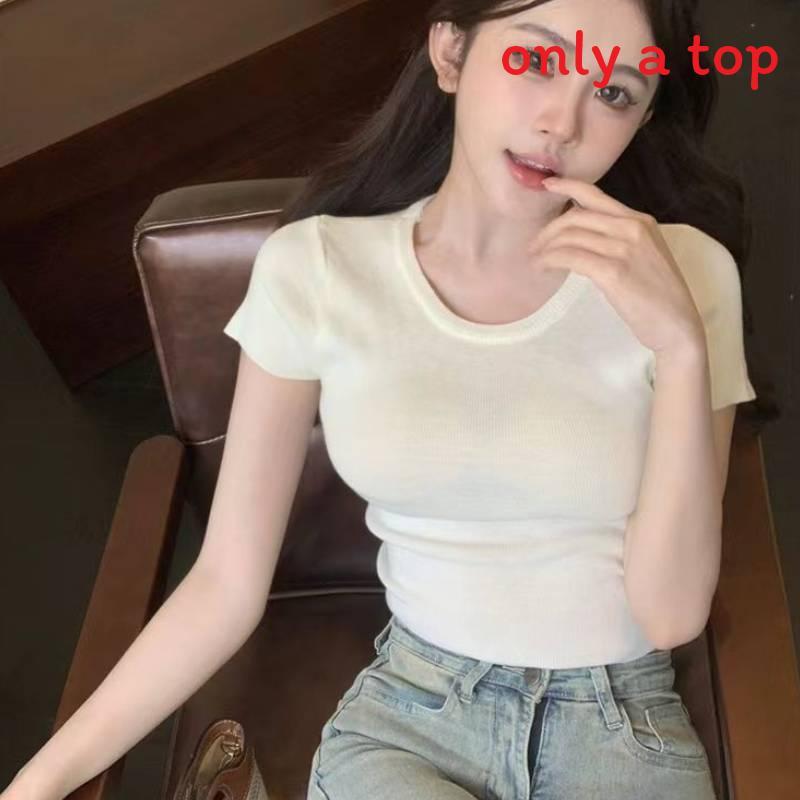 Tshirt For Women With Tiefront Design And Hollow Back For Casual Summer Wear