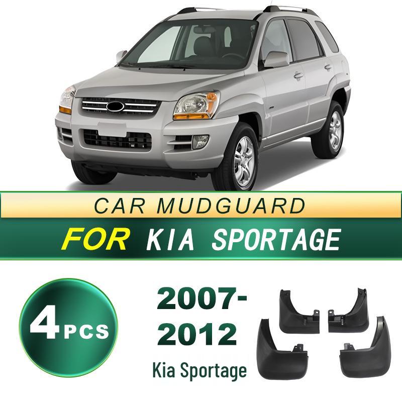 Soft Rubber Mud Flaps for 2007-2012 Kia Sportage - No Drilling Required