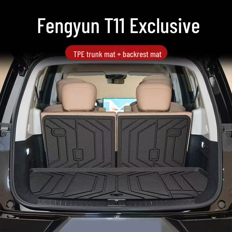 Chery Fengyun T11 Trunk & Backrest Mat: Full Coverage, Waterproof, Eco-friendly TPE