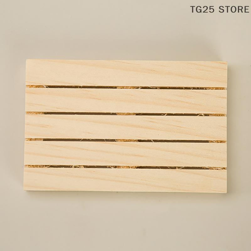 1Pcs Wood Coaster Mini Wooden Pallet Beverage Coasters Insulation Pad Cup Coaster Pot Mat