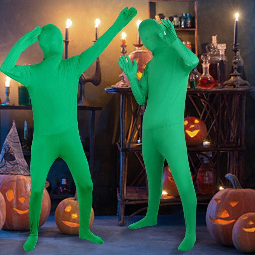 Full Body Suit, Halloween Costumes For Adults, Green Full Bodysuit, Zentai Unise