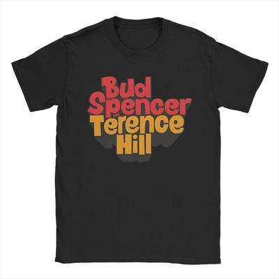 Bud Spencer and Terence Hill T Shirts Men Cotton Funny T-Shirts Crewneck Legends of Italian Cinema Tee Shirt Short Sleeve Tops