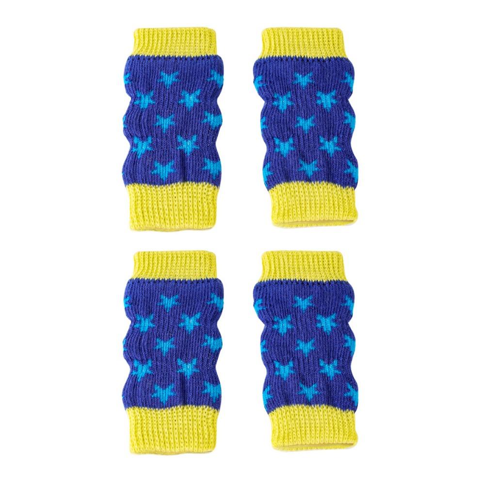 4pcs/set Warm Dog Leg Sleeves Elastic Dog Leg Socks Pet Accessories Pet Knee Pads  for Four Seasons