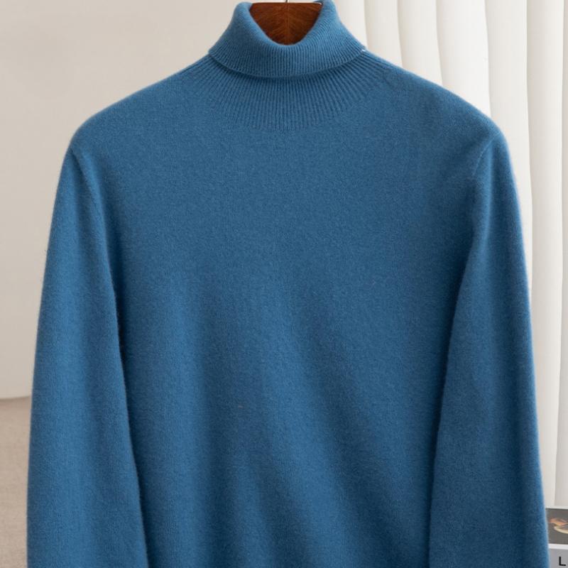 New Autumn and Winter High-lacquered Cardigan Men's Simple and Versatile Cashmere Knitted Base Shirt Broadband Warm Sweater Men