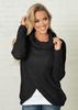 2026 Autumn/Winter Women's Long Sleeve Irregular Knit Sweater - European and American Trend