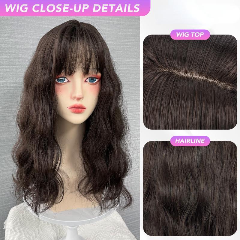 18 Zoll Wasser Curly Wave Pony Perücke Faser Synthetische Hitzebeständige Deep Wave Haar Natürliche Party oder Selfie Cosplay Party Koreanische Mode