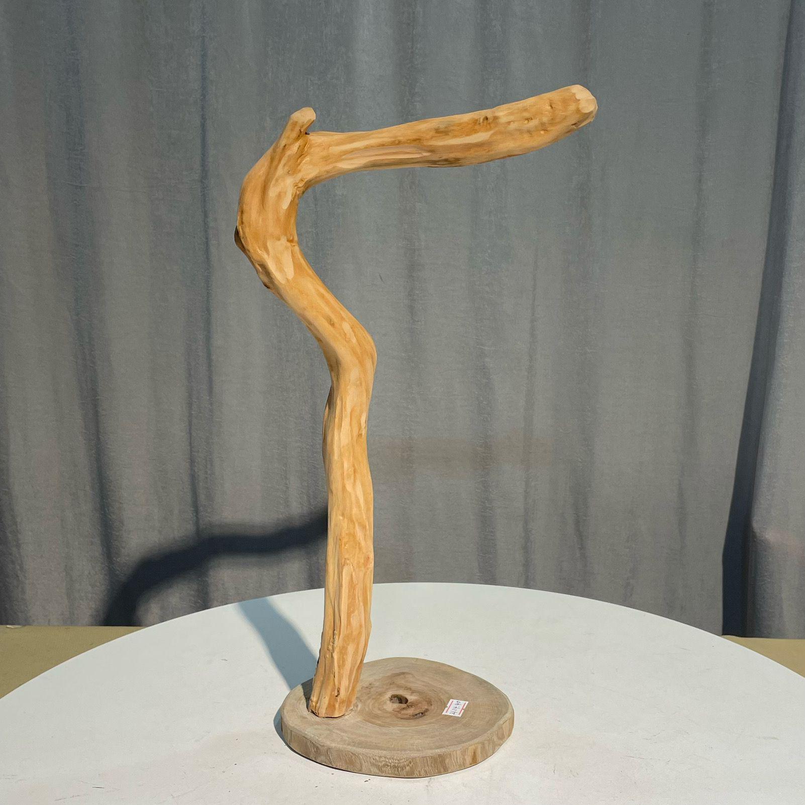 

Выветренная коряга и корень дерева подставка для птиц со светом - Скульптура из корня азалии для гостиных