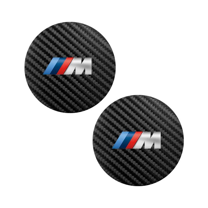 Anti Dust Anti Slip Car Cup Coaster Waterproof Mat Pad Interior Accessories For BMW M Performance G30 G32 G01 G02 G05 G06 G07