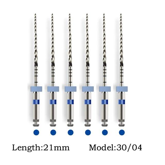 25/21mm Dental Dateien SC Vorwärts Rotation NiTi Datei System für Endodontie Zahnmedizin Materialien 6 Teile/schachtel SOCO PLUS