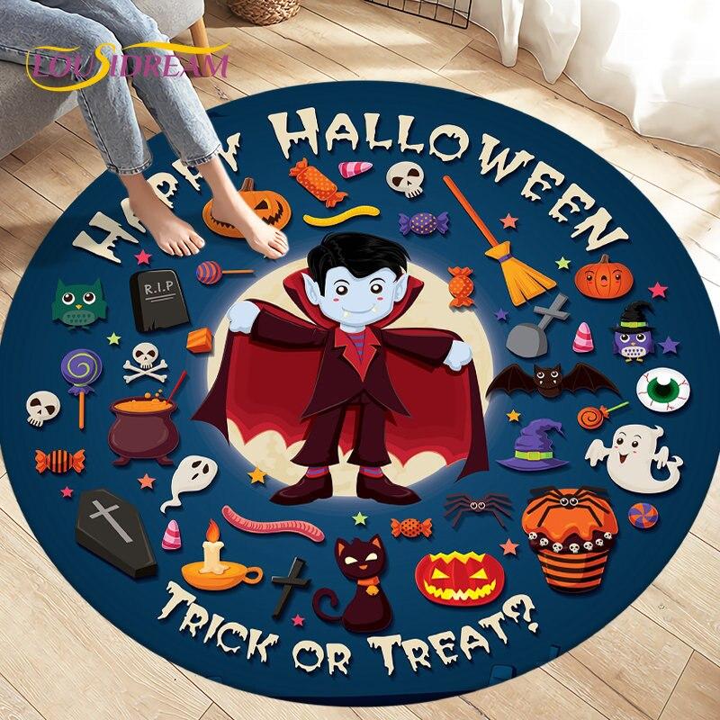 Cartoon Gamer Game Controler Area Koberec,Koberec s kulatým kobercem do obývacího pokoje Ložnice Dekorace,Děti si hrají plazící se protiskluzová podložka na podlahu