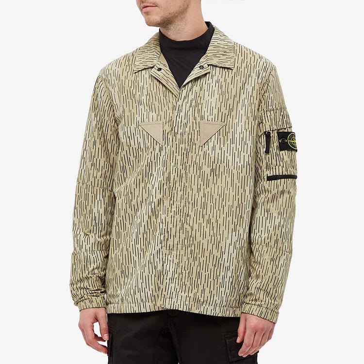 Stone Island Overshirt Natural Beige Men Tops Tan 7515112E2-V0091