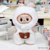 For 17cm Labubu Clothes Pendant Doll Outfit Clothes Monster Tail Heart Labubu Change To Zimomo Angel Cute Doll Clothes Toy Gift