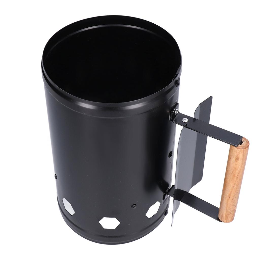 Chimney Starter Fast Ignition Safe Use Good Air Permeability Good Rust Resistance Charcoal Starter for BBQ Camping