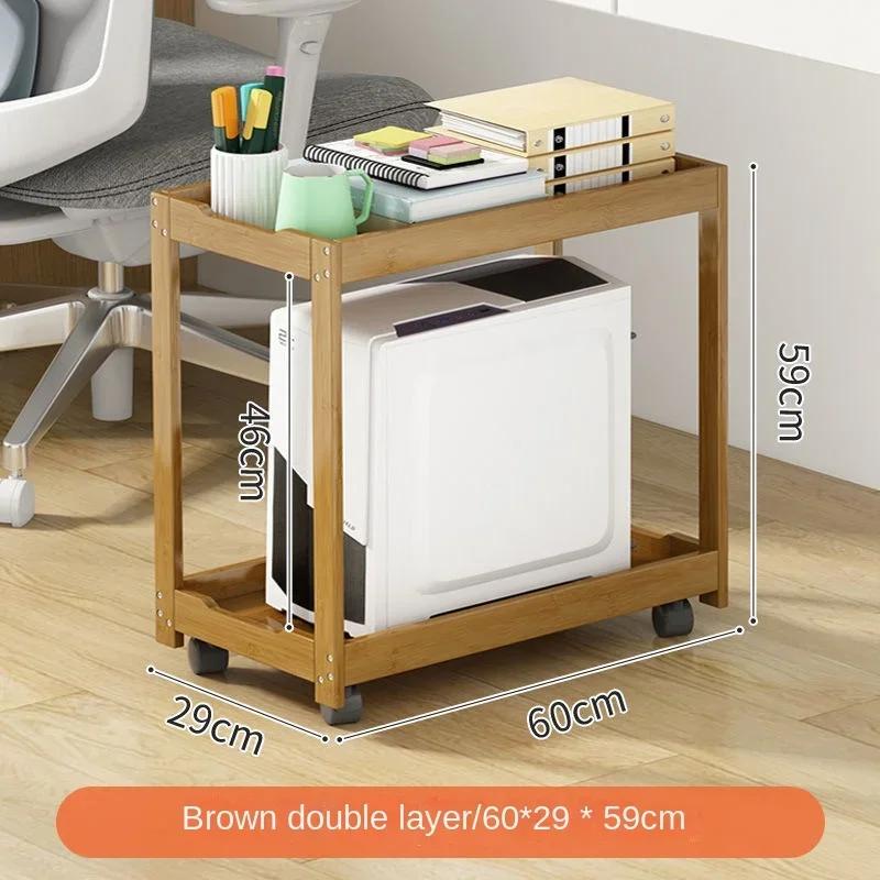 Masif Ahşap Masaüstü Bilgisayar Depolama: Soğutmalı Çıkarılabilir Tabanlı Dayanıklı Şasi Rafı Verimli Çok Fonksiyonlu Düzenleme